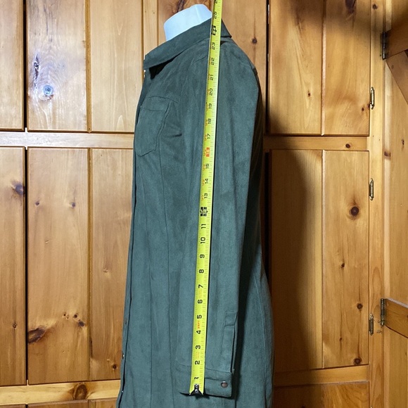 Long sleeve Olive colored 1. State Dress. Size 6. - Picture 10 of 12